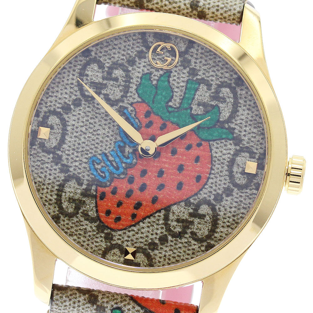 GUCCI 126.4/YA1264133 G-Timeless Quartz Women's Watch with Inner Box and Warranty Card