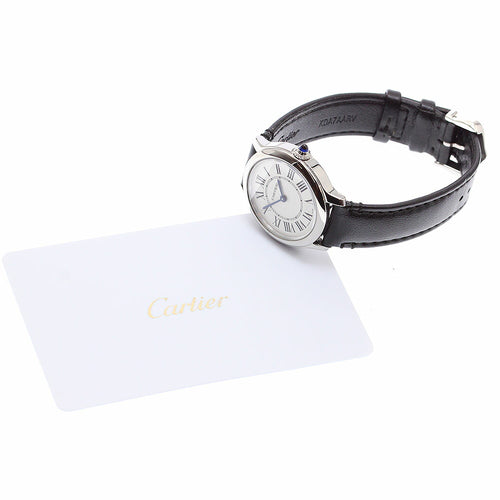 CARTIER WSRN0030 Ronde Must de Quartz Ladies' Watch Excellent Condition with Warranty.