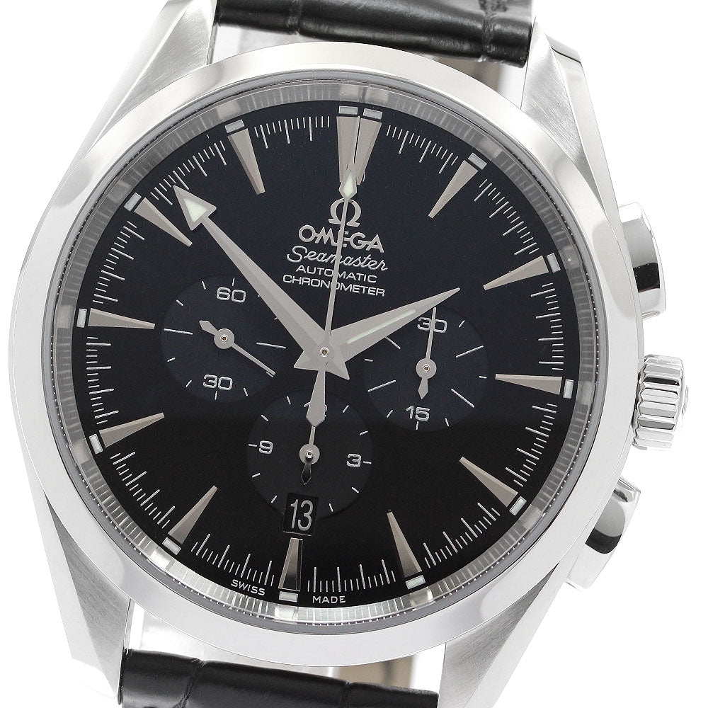 OMEGA 2812.50.31 Seamaster Aqua Terra Date Chronograph Automatic Men's Watch Excellent Condition with Box and Warranty Card
