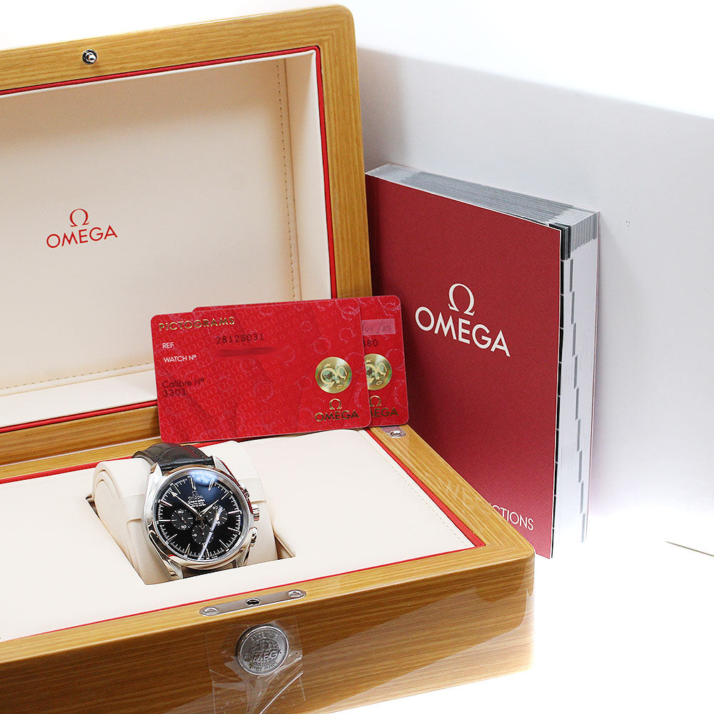 OMEGA 2812.50.31 Seamaster Aqua Terra Date Chronograph Automatic Men's Watch Excellent Condition with Box and Warranty Card