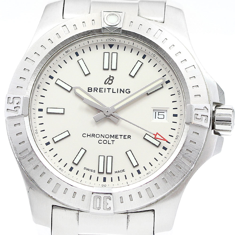 BREITLING A17313 Colt 41 Automatic Date Chronometer Self-winding Men's Watch with Inner Box and Warranty Card