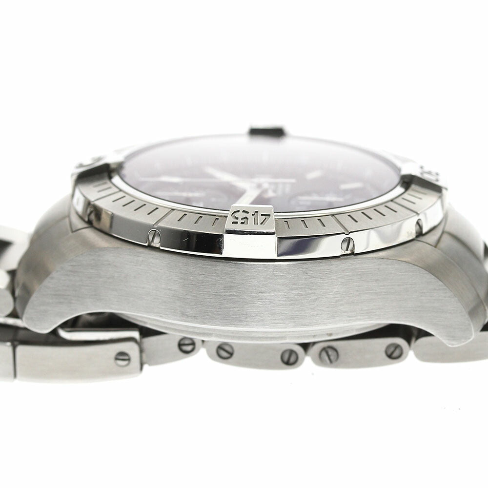 BREITLING A13385 Avenger Chronograph 43 Date Automatic Men's Watch Excellent Condition with Inner Box and Warranty Card.