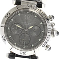 CARTIER W3107355 Pasha 38 Chronograph Date Automatic Men's Watch - Excellent Condition
