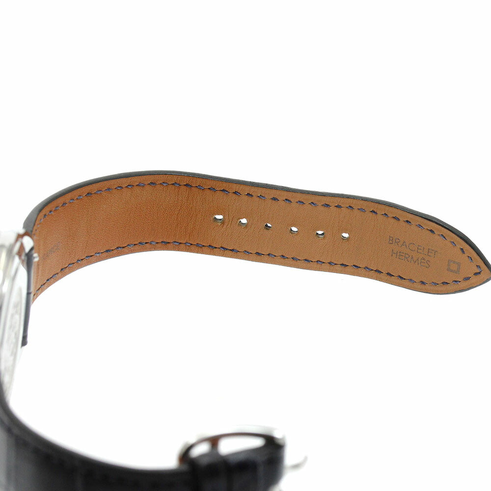 HERMES AR7Q.810 Arceau GM Date Quartz Men's Watch Excellent Condition with Inner Box and Warranty Card.