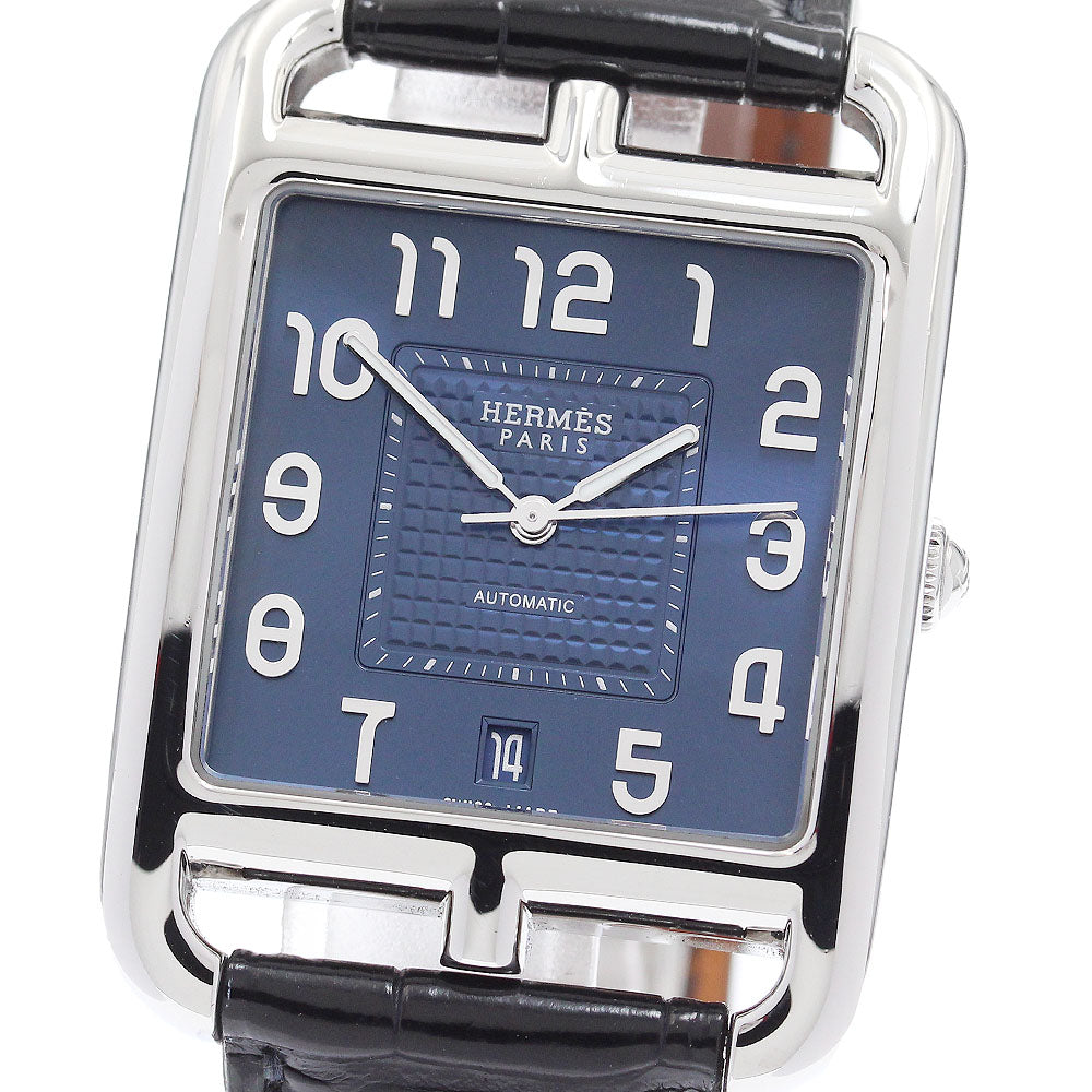 HERMES CD7.810 Cape Cod Date Automatic Men's Watch with Box and Warranty Card
