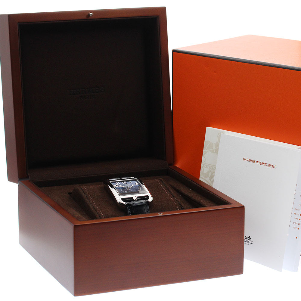 HERMES CD7.810 Cape Cod Date Automatic Men's Watch with Box and Warranty Card