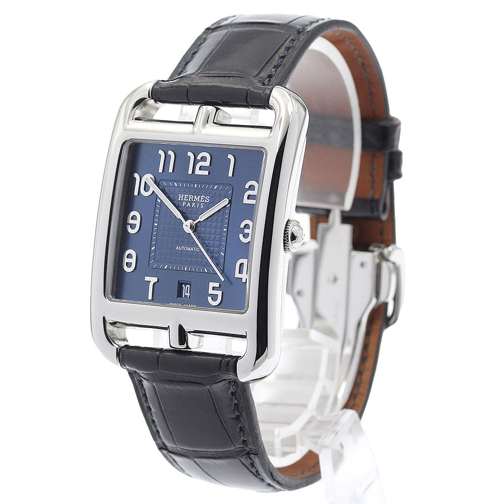 HERMES CD7.810 Cape Cod Date Automatic Men's Watch with Box and Warranty Card