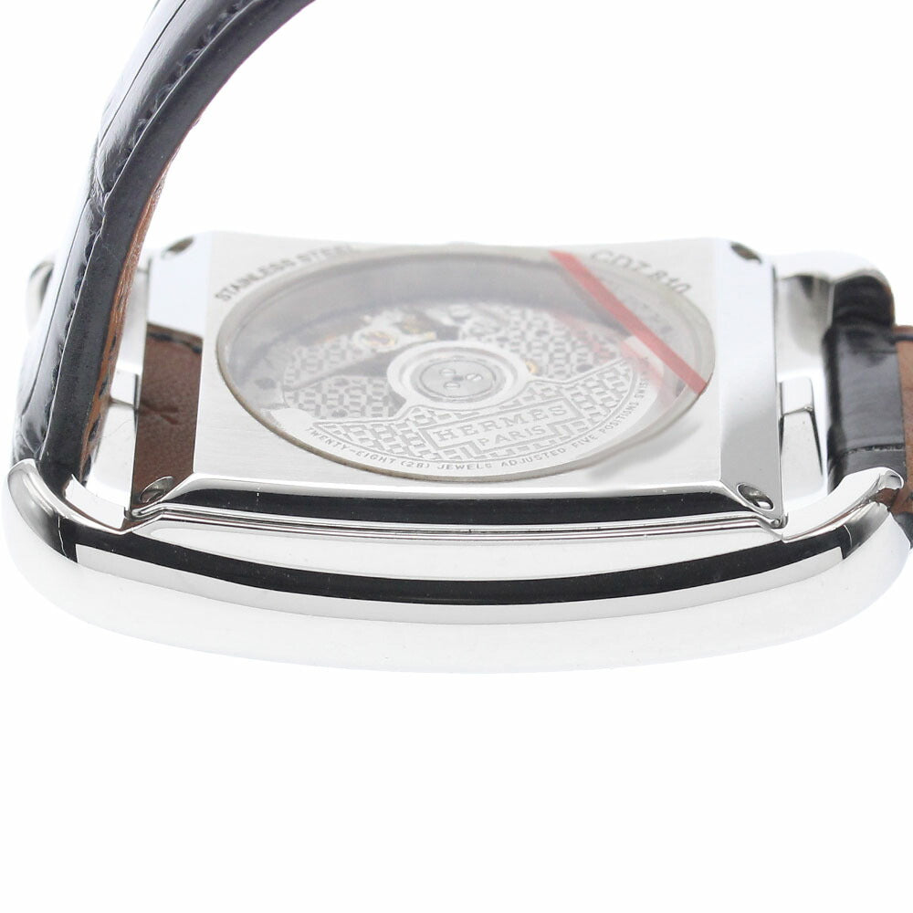 HERMES CD7.810 Cape Cod Date Automatic Men's Watch with Box and Warranty Card