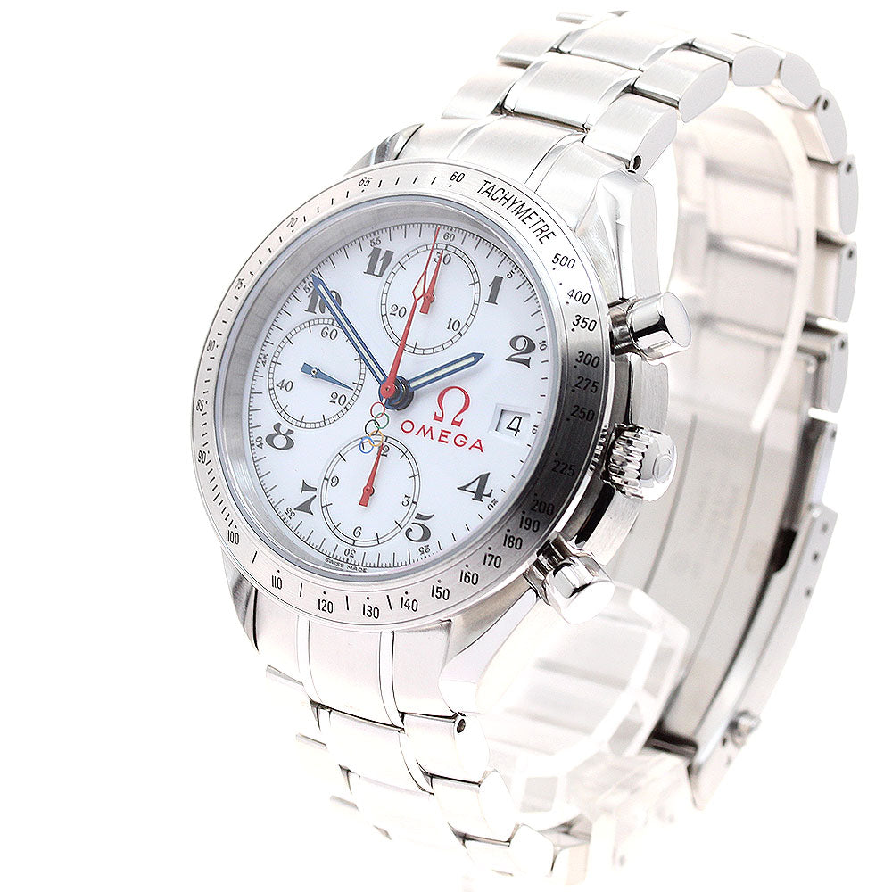 OMEGA 323.10.40.40.04.001 Speedmaster Olympic Chronograph Date Automatic Men's Watch (Good Condition)