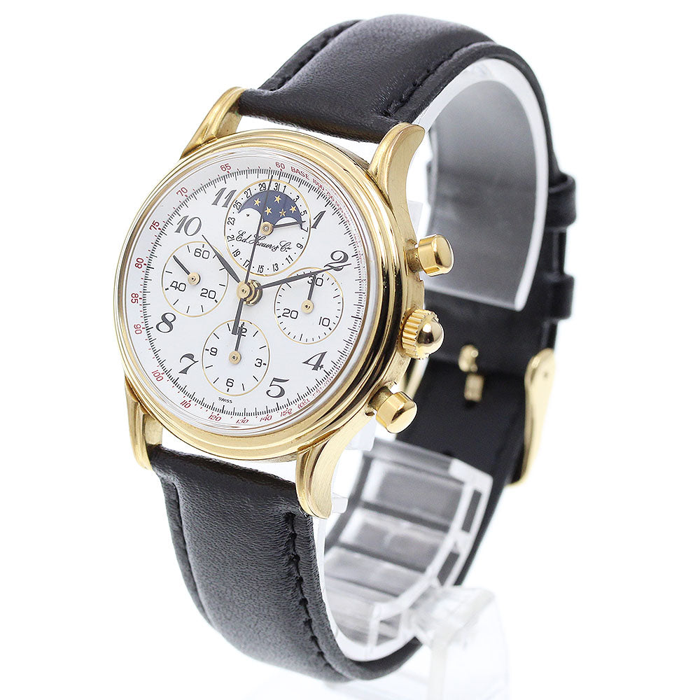Heuer 188.205/1 Edward 125th Anniversary Moon Phase Chronograph Manual Winding Men's Watch