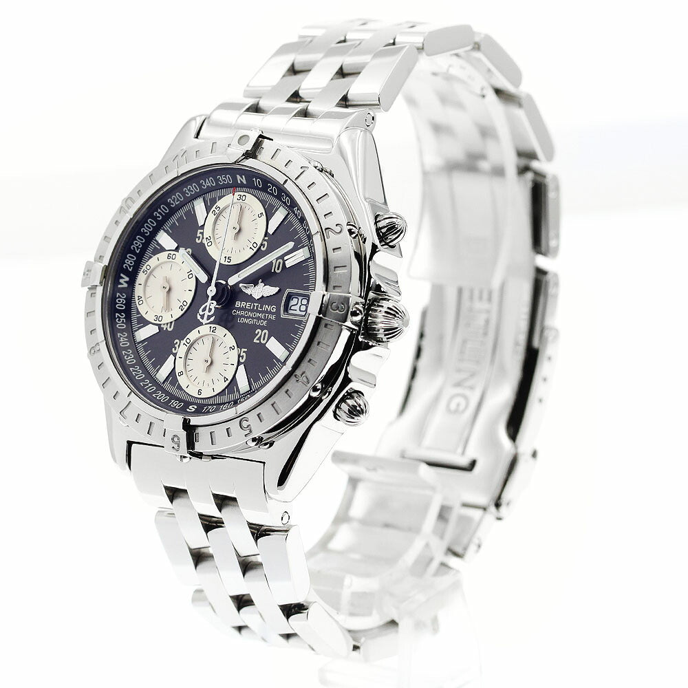 BREITLING A20348 Chronomat Longitude GMT Date Automatic Men's Watch Excellent Condition with Warranty.