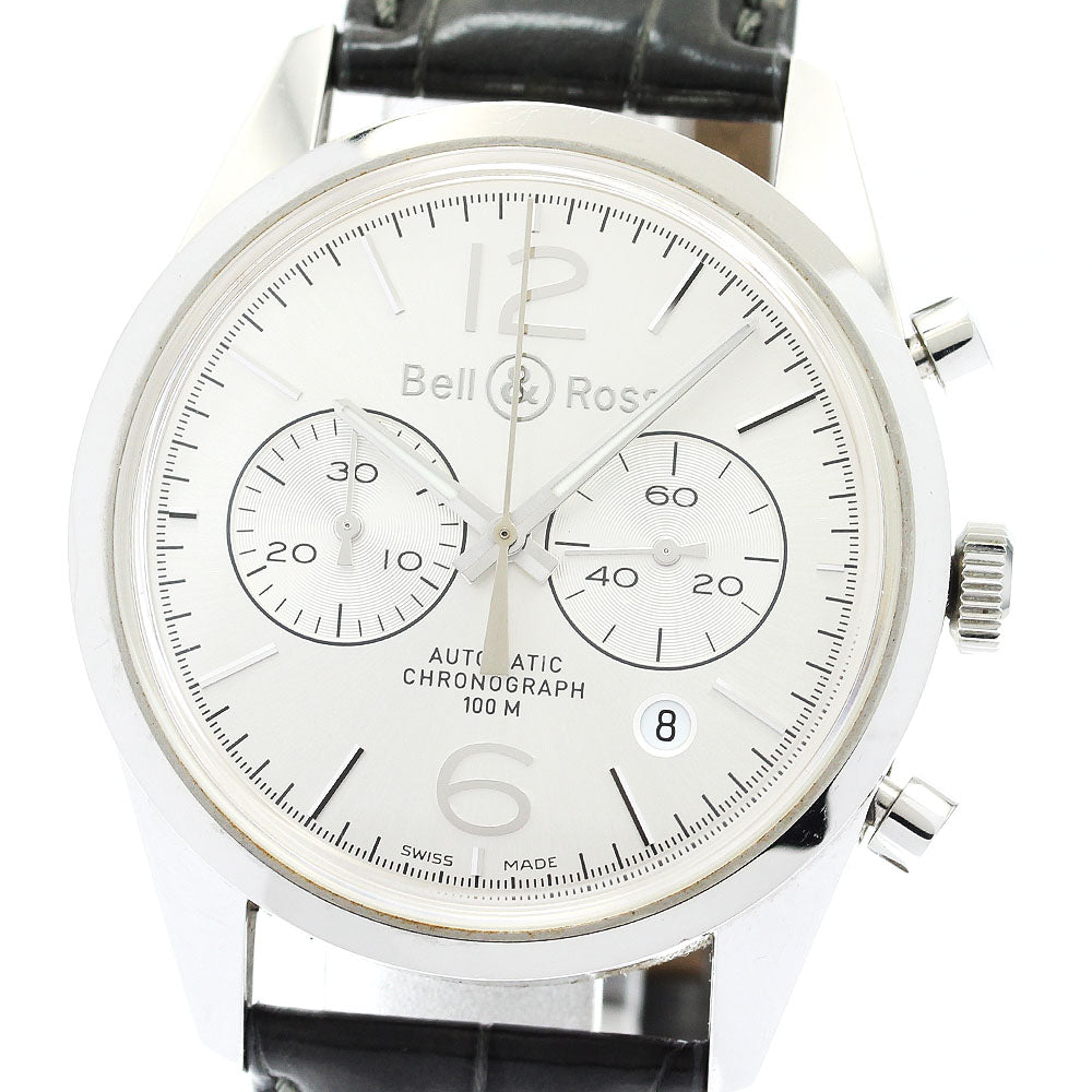 Bell & Ross BR126-94 Officer Chronograph Automatic Men's Watch with Warranty Card