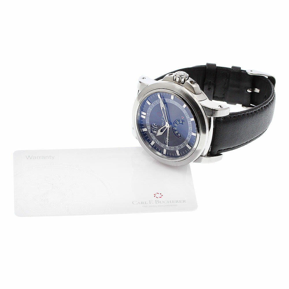CARL F.BUCHERER 00.10629.08.33.01 Patravi Calendar Day-Date Manual Winding with Warranty Card