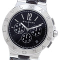 BVLGARI DG41SCH Diagono Velocissimo Chronograph Date Automatic Men's Watch with Box and Warranty Card