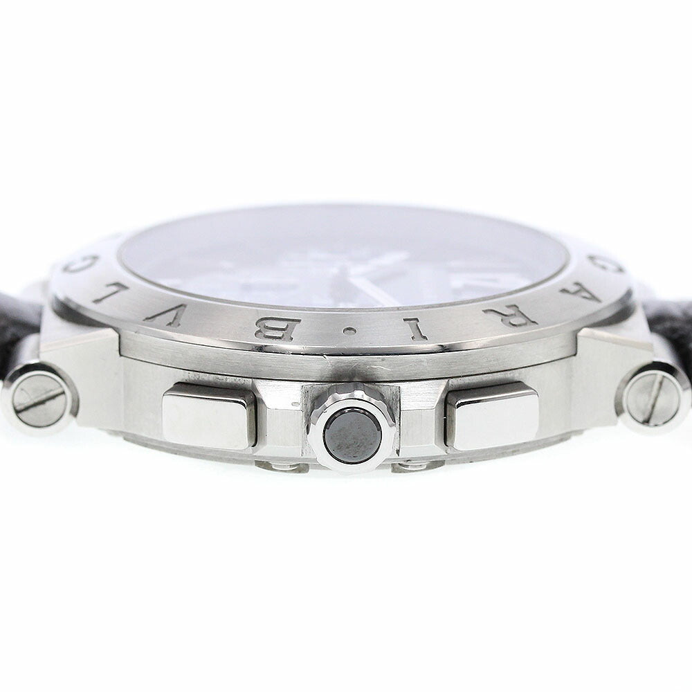 BVLGARI DG41SCH Diagono Velocissimo Chronograph Date Automatic Men's Watch with Box and Warranty Card