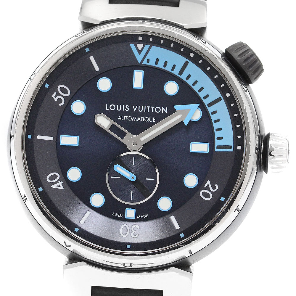 LOUIS VUITTON QA121 Tambour Street Diver Small Seconds Automatic Men's Watch