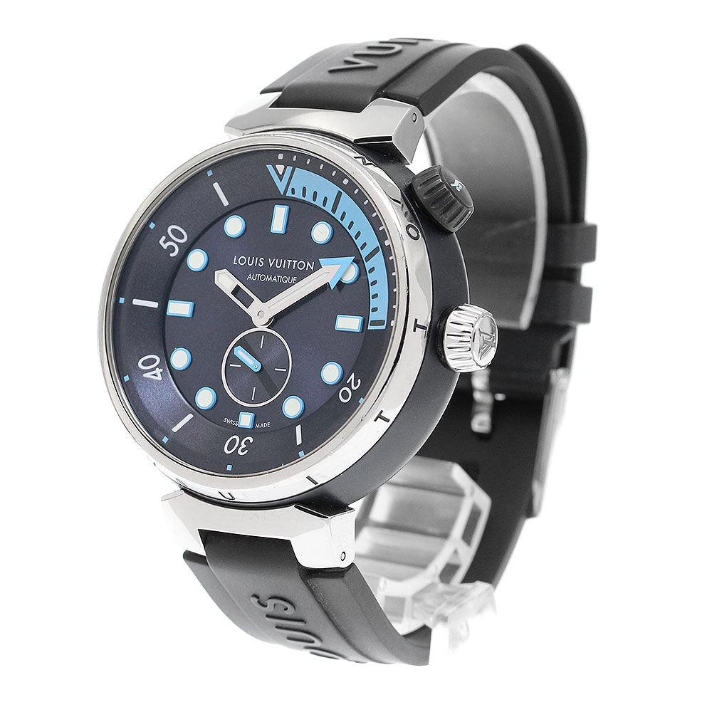 LOUIS VUITTON QA121 Tambour Street Diver Small Seconds Automatic Men's Watch