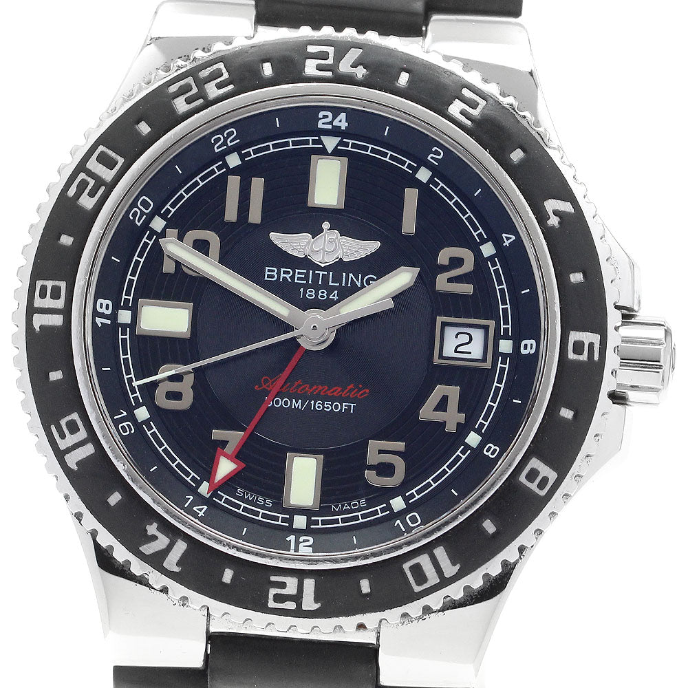 BREITLING A32380 Superocean Date GMT Automatic Men's Watch (with box and warranty)