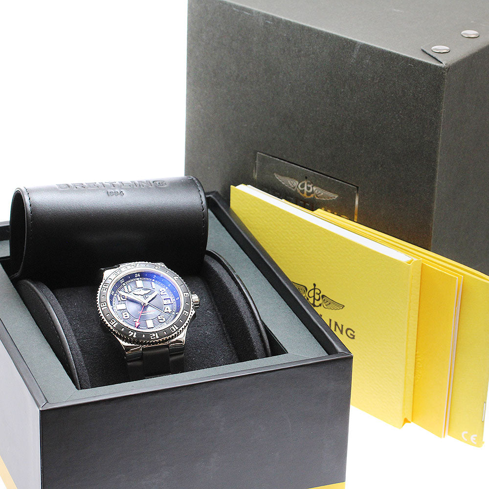 BREITLING A32380 Superocean Date GMT Automatic Men's Watch (with box and warranty)