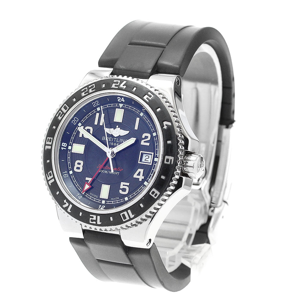 BREITLING A32380 Superocean Date GMT Automatic Men's Watch (with box and warranty)