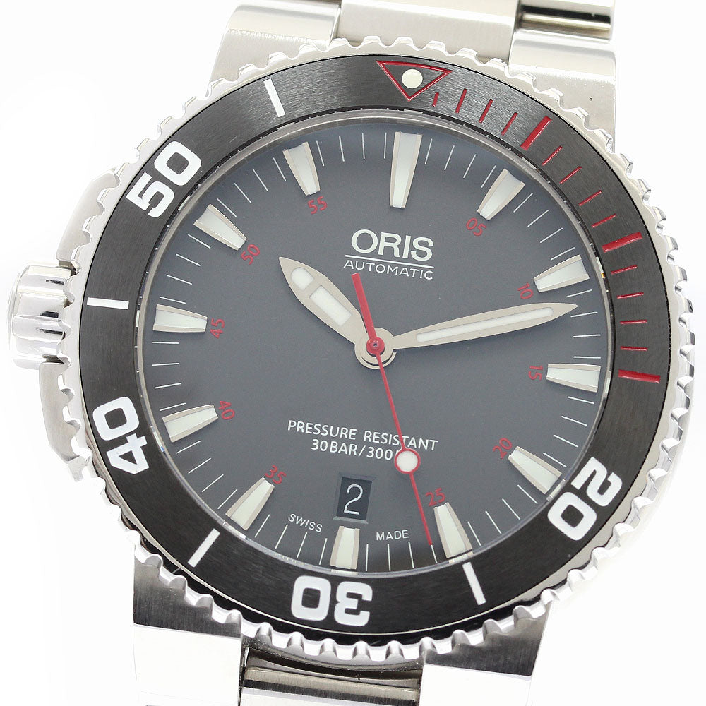 ORIS 0 733 7653 4183-Set MB Aquis Date Automatic Men's Watch with Warranty