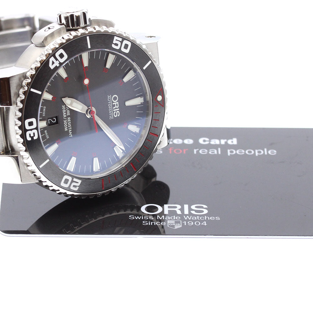 ORIS 0 733 7653 4183-Set MB Aquis Date Automatic Men's Watch with Warranty