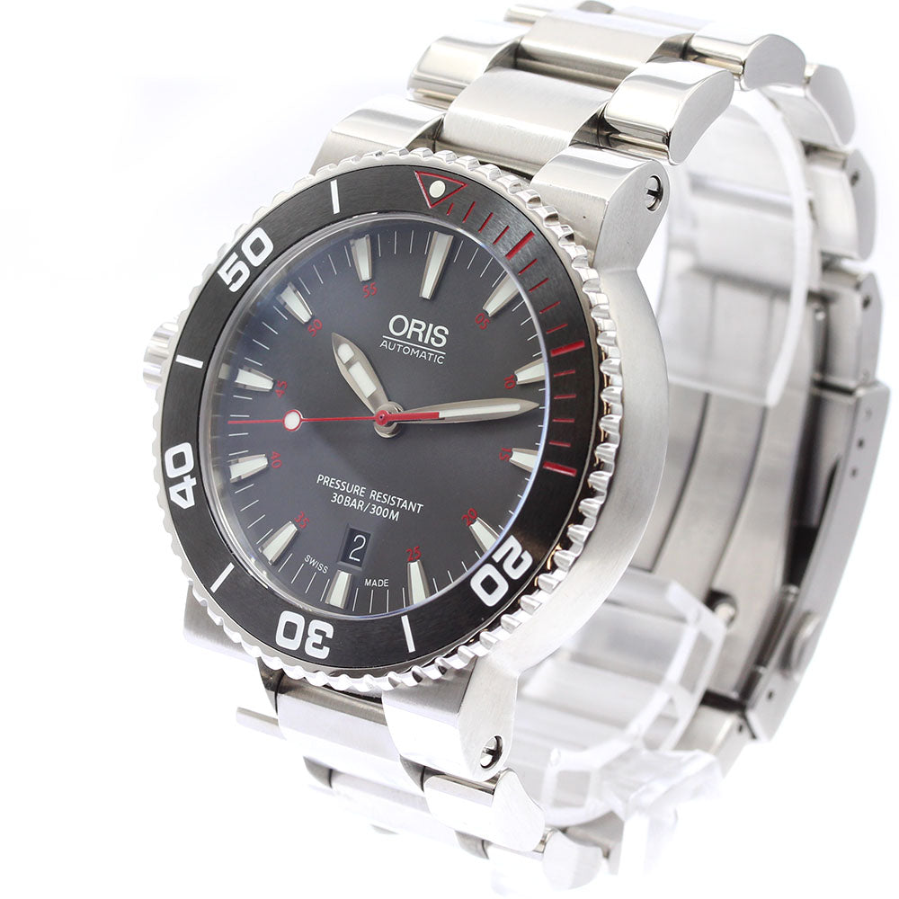 ORIS 0 733 7653 4183-Set MB Aquis Date Automatic Men's Watch with Warranty