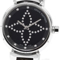 LOUIS VUITTON Q12M5 Tambour Diamond Quartz Women's Watch (Good Condition)