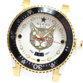GUCCI 136.3/YA136322 Dive Date Mystic Cat Quartz Men's Watch Excellent Condition with Inner Box