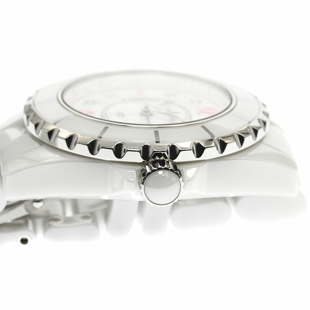 CHANEL H4863 J12 Pink Light Limited Edition of 1200 pieces worldwide 8-diamond quartz women's watch with warranty.