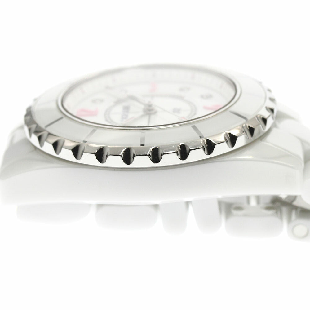 CHANEL H4863 J12 Pink Light Limited Edition of 1200 pieces worldwide 8-diamond quartz women's watch with warranty.