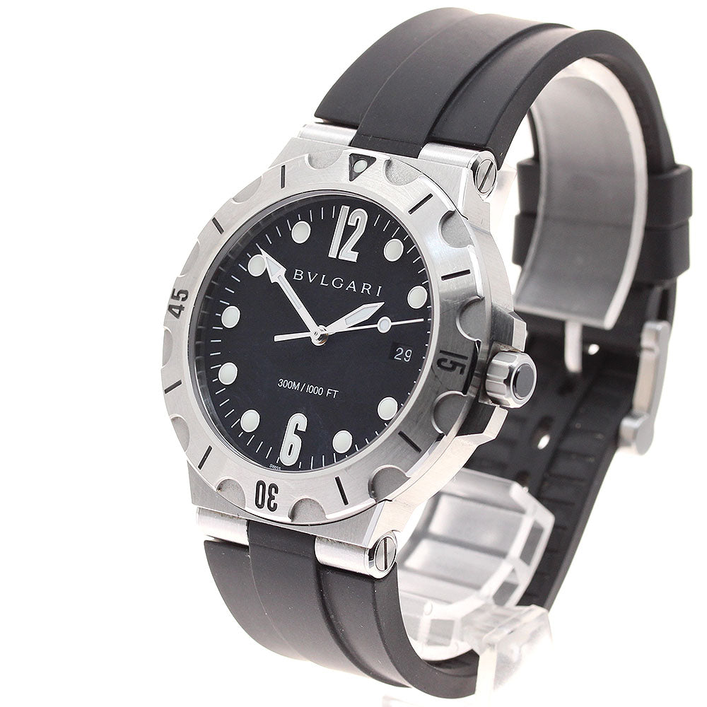 BVLGARI DP41SSD Diagono Date Automatic Men's Watch Excellent Condition with Warranty Card