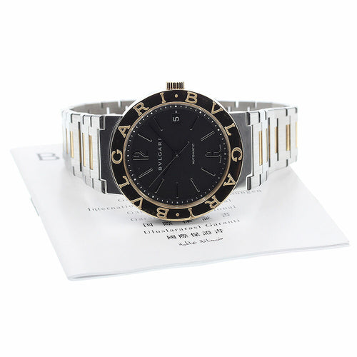 BVLGARI BB38SG AUTO Bulgari YG combination date automatic men's watch good condition with warranty.