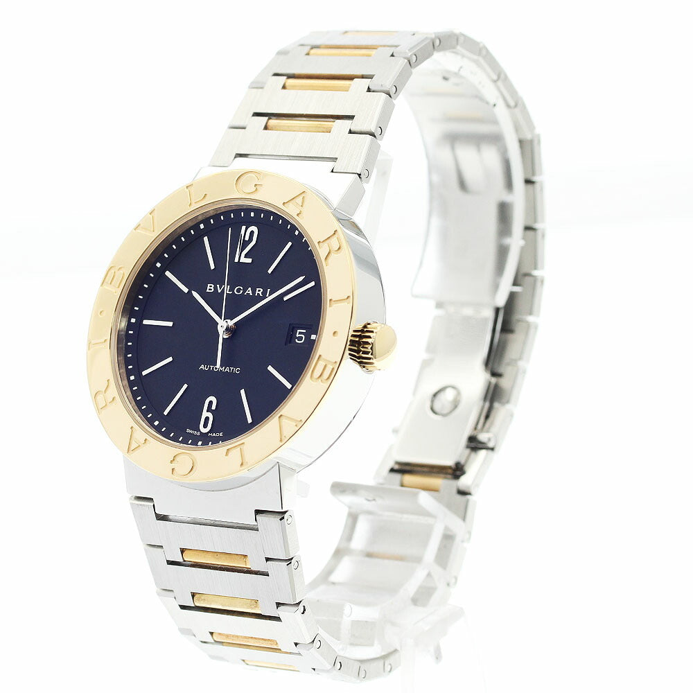 BVLGARI BB38SG AUTO Bulgari YG combination date automatic men's watch good condition with warranty.
