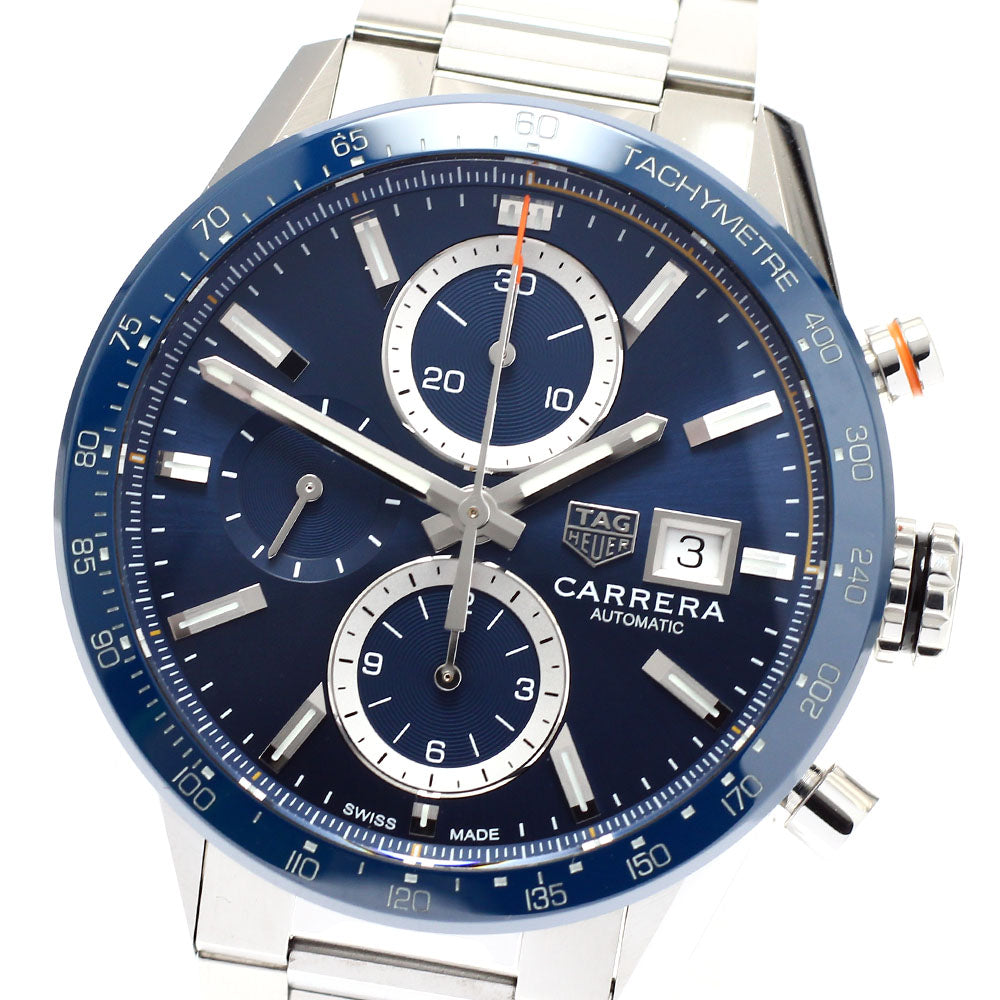 TAG Heuer CBM2112.BA0651 Carrera Caliber 16 Date Chronograph Automatic Men's Watch Excellent Condition with Box and Warranty Card