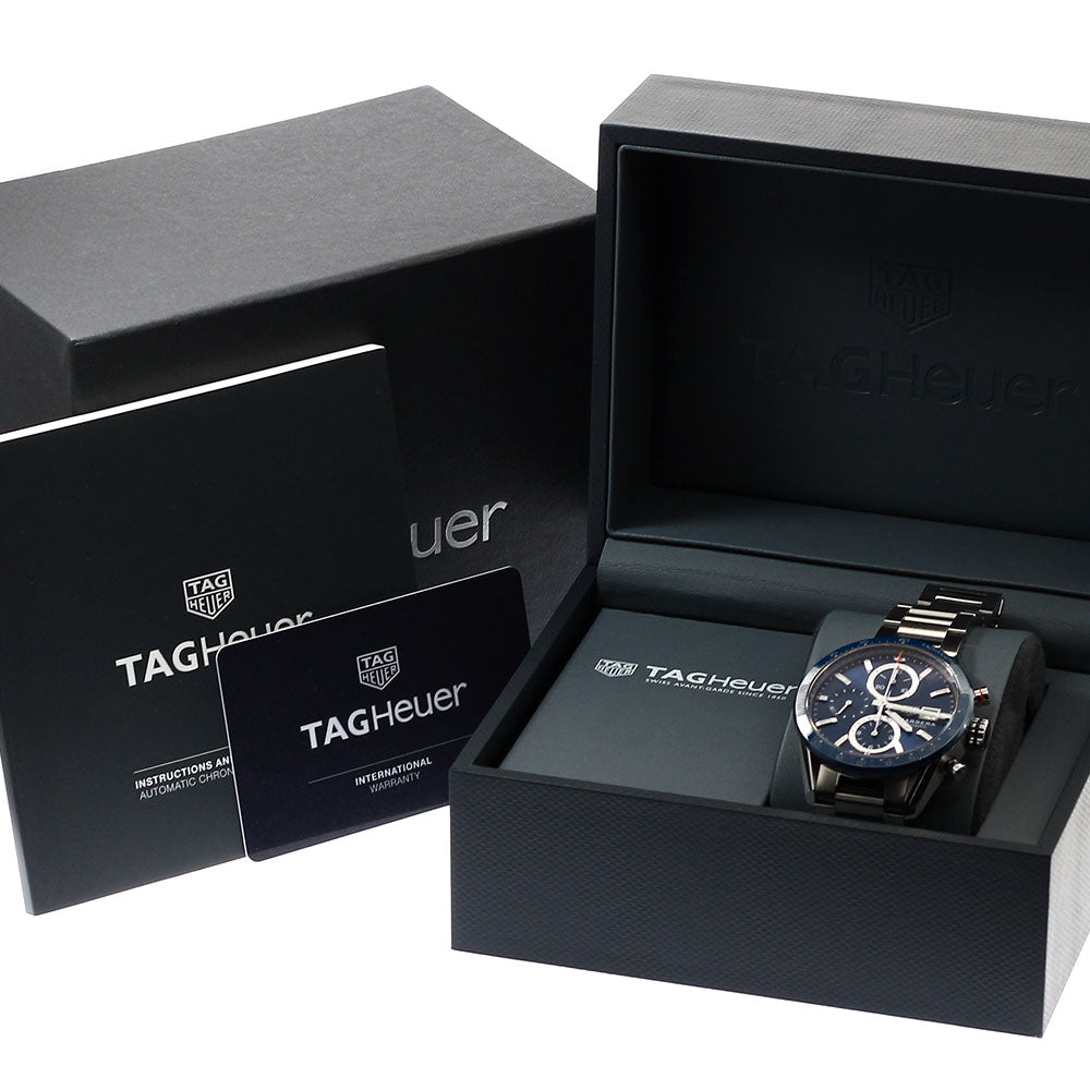 TAG Heuer CBM2112.BA0651 Carrera Caliber 16 Date Chronograph Automatic Men's Watch Excellent Condition with Box and Warranty Card