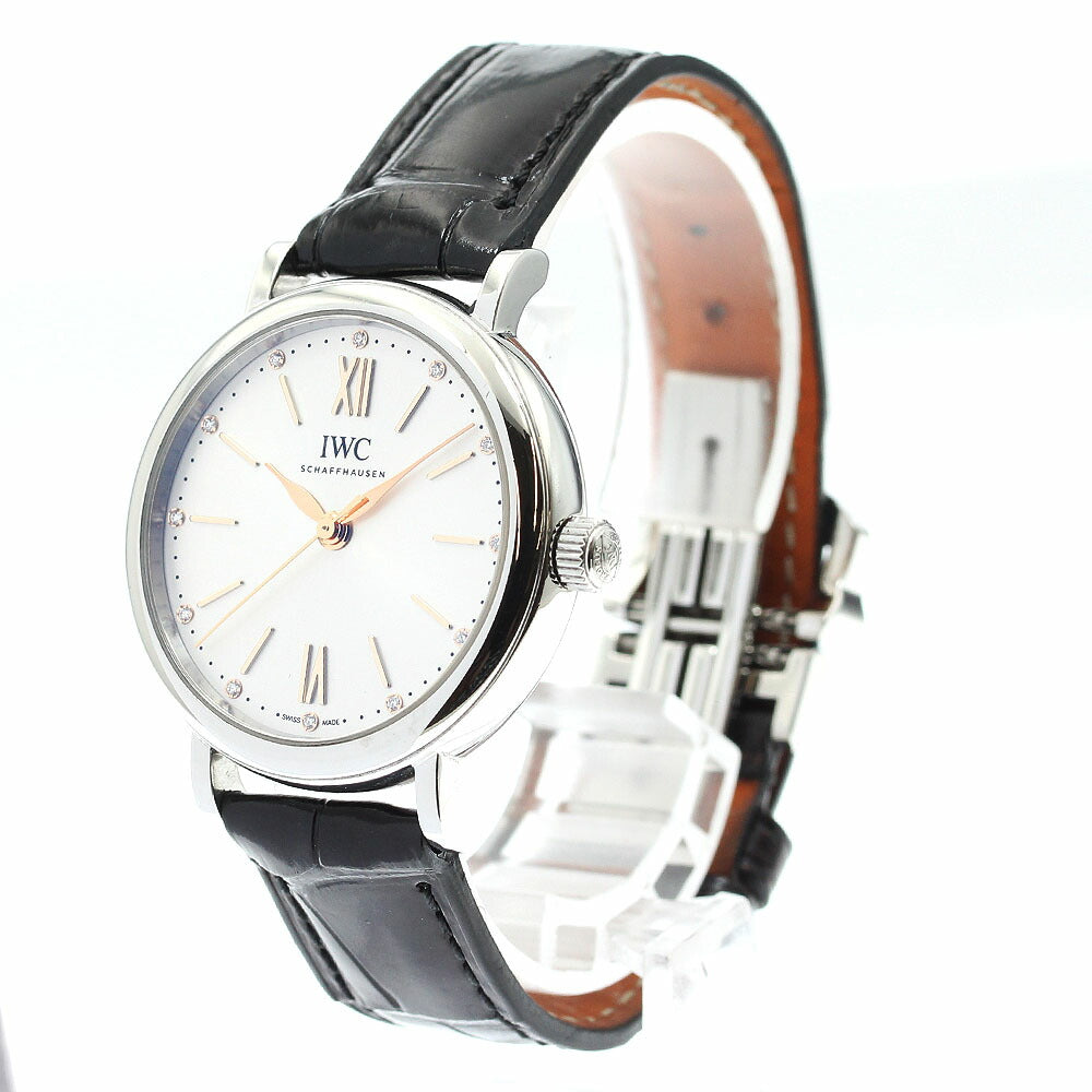 IWC SCHAFFHAUSEN IW357411 Portofino Automatic 34 12P Diamond Automatic Winding Ladies Watch