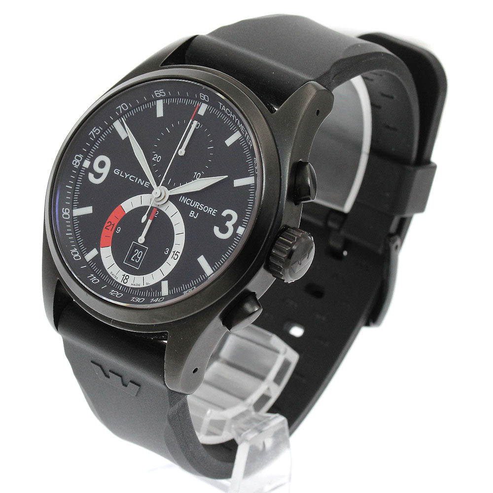 GLYCINE 3871 Incresore Blackjack Chronograph Manual Winding Men's Watch (Good Condition)
