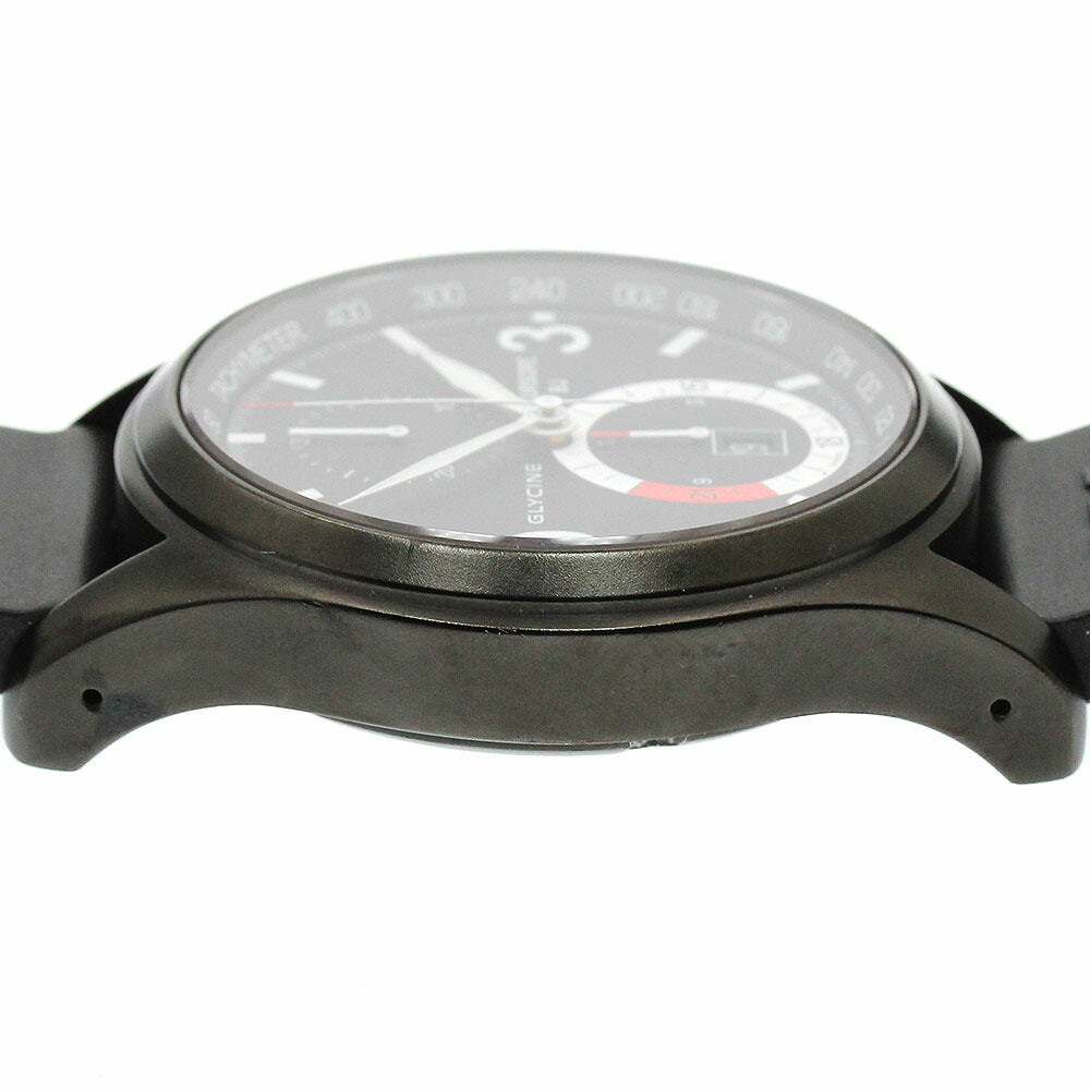 GLYCINE 3871 Incresore Blackjack Chronograph Manual Winding Men's Watch (Good Condition)