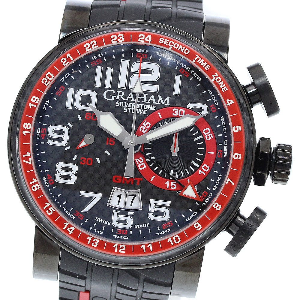 GRAHAM 2BLCB.B10A Silverstone Stow GMT Limited Edition (250 pieces) Automatic Men's Watch Excellent Condition with Warranty Card