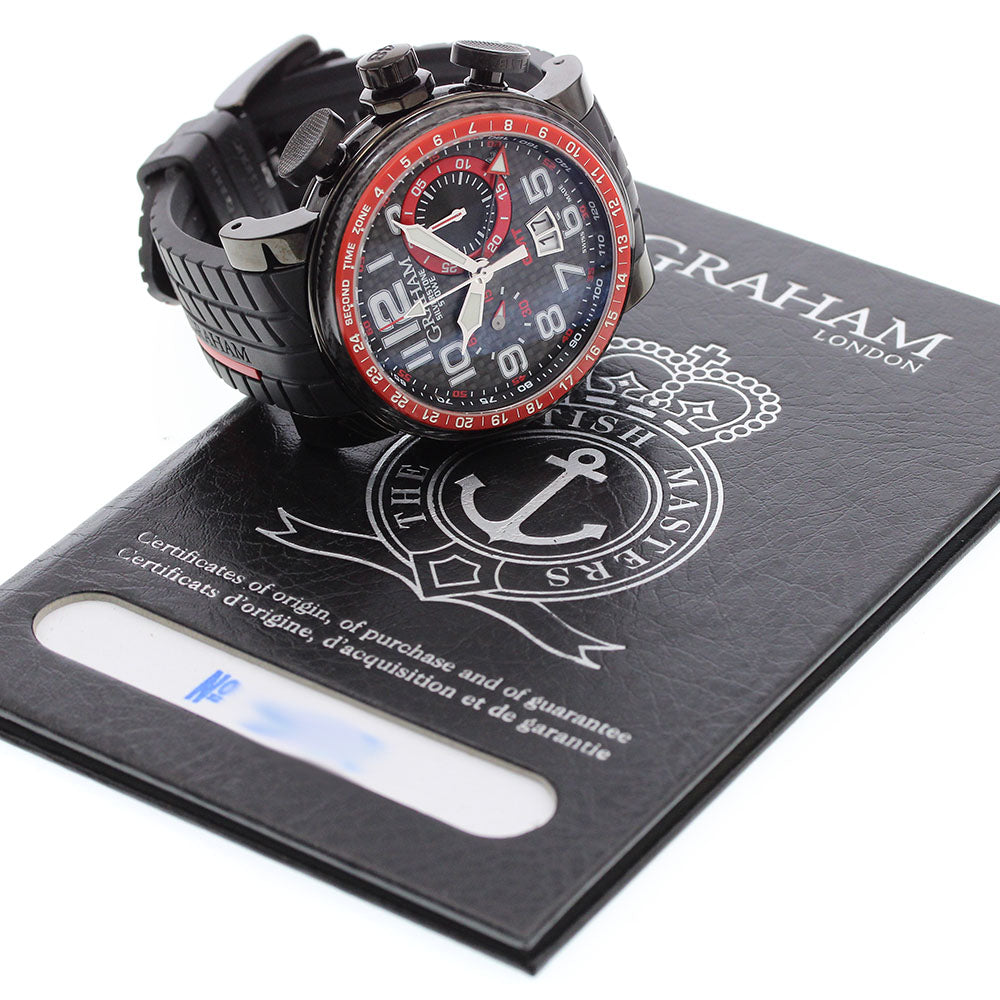 GRAHAM 2BLCB.B10A Silverstone Stow GMT Limited Edition (250 pieces) Automatic Men's Watch Excellent Condition with Warranty Card