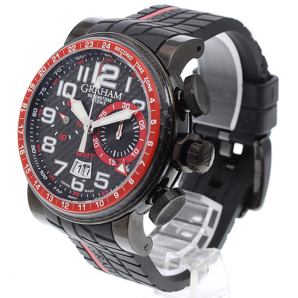 GRAHAM 2BLCB.B10A Silverstone Stow GMT Limited Edition (250 pieces) Automatic Men's Watch Excellent Condition with Warranty Card