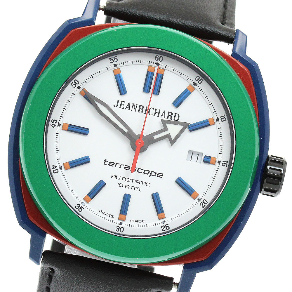 JEANRICHARD 60500-10-702-FK4A Terrascope Date Automatic Men's Watch (Good Condition)