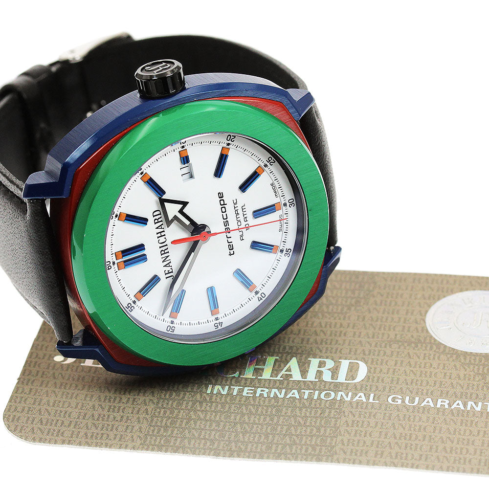 JEANRICHARD 60500-10-702-FK4A Terrascope Date Automatic Men's Watch (Good Condition)