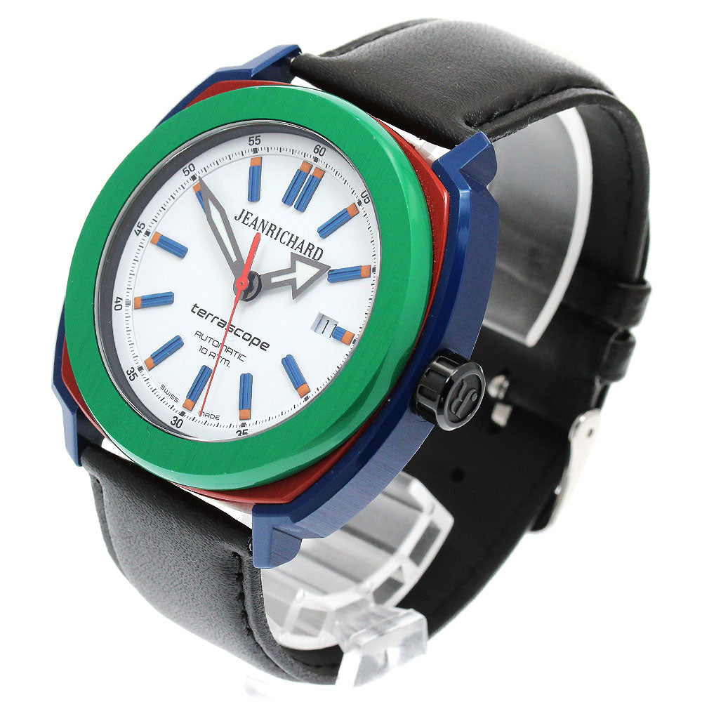 JEANRICHARD 60500-10-702-FK4A Terrascope Date Automatic Men's Watch (Good Condition)