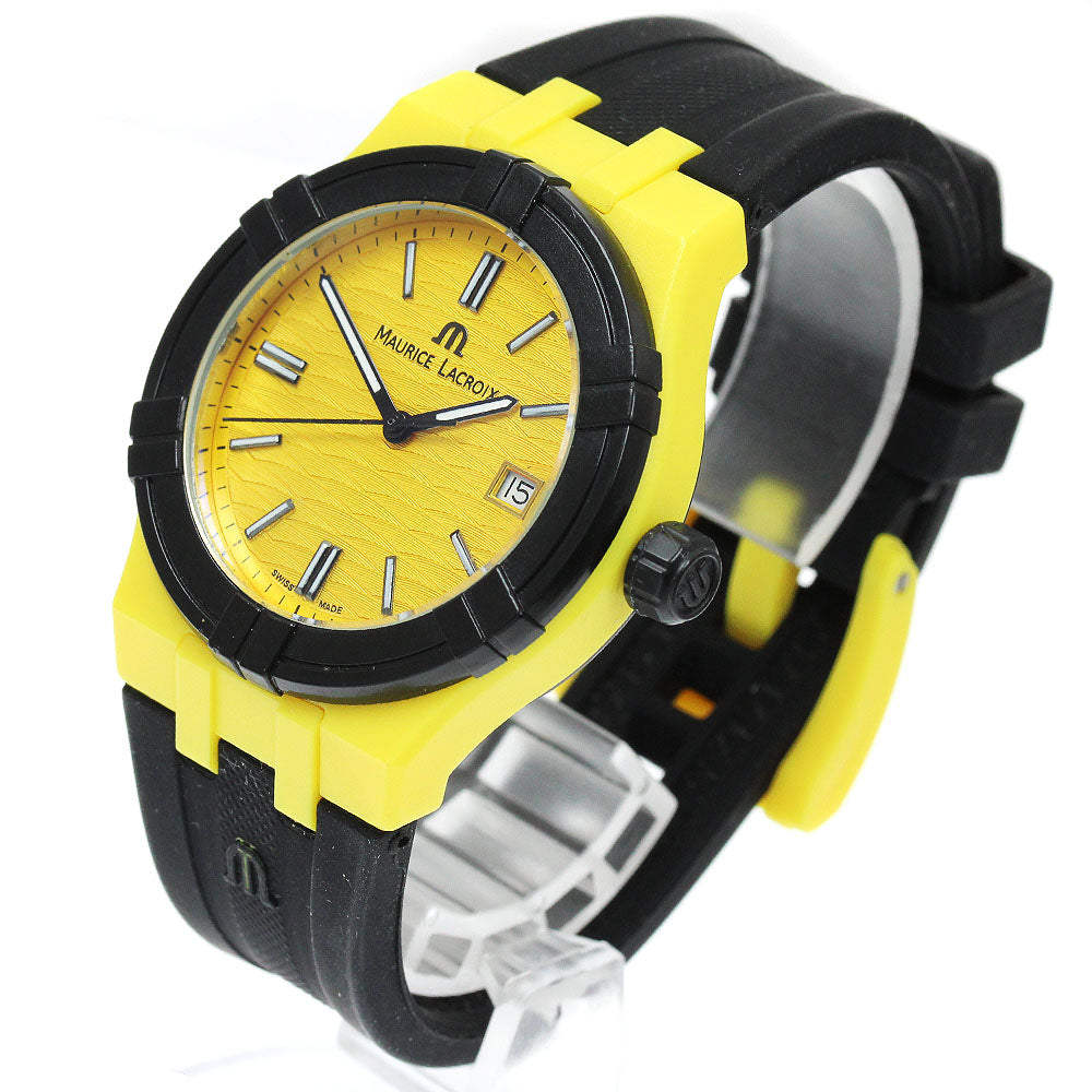 MAURICE LACROIX AI2008 Icon Tide Date Quartz Men's Watch Excellent Condition with Warranty Card