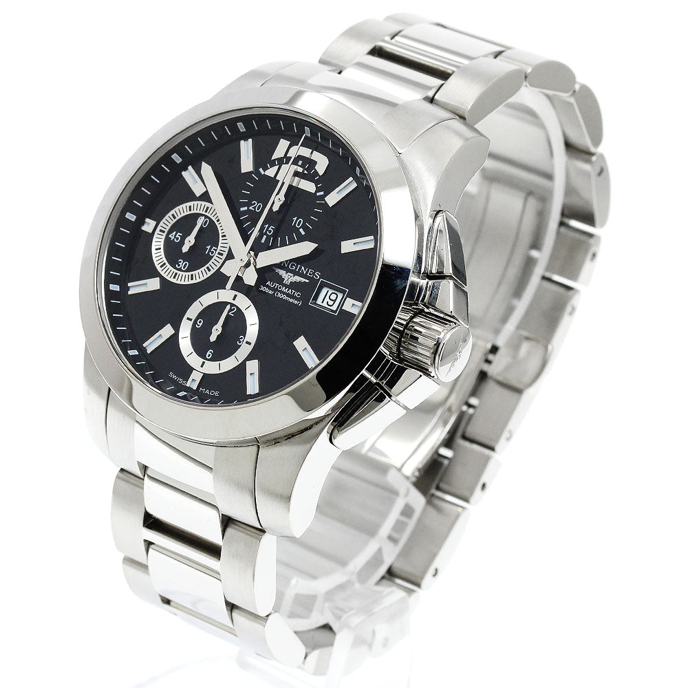 LONGINES L3.678.4 Conquest Chronograph Automatic Men's Watch Excellent Condition