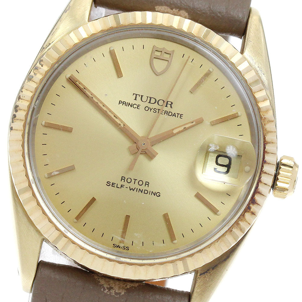 TUDOR 75205 Prince Oysterdate YG Bezel Automatic Watch (Boys' Size)