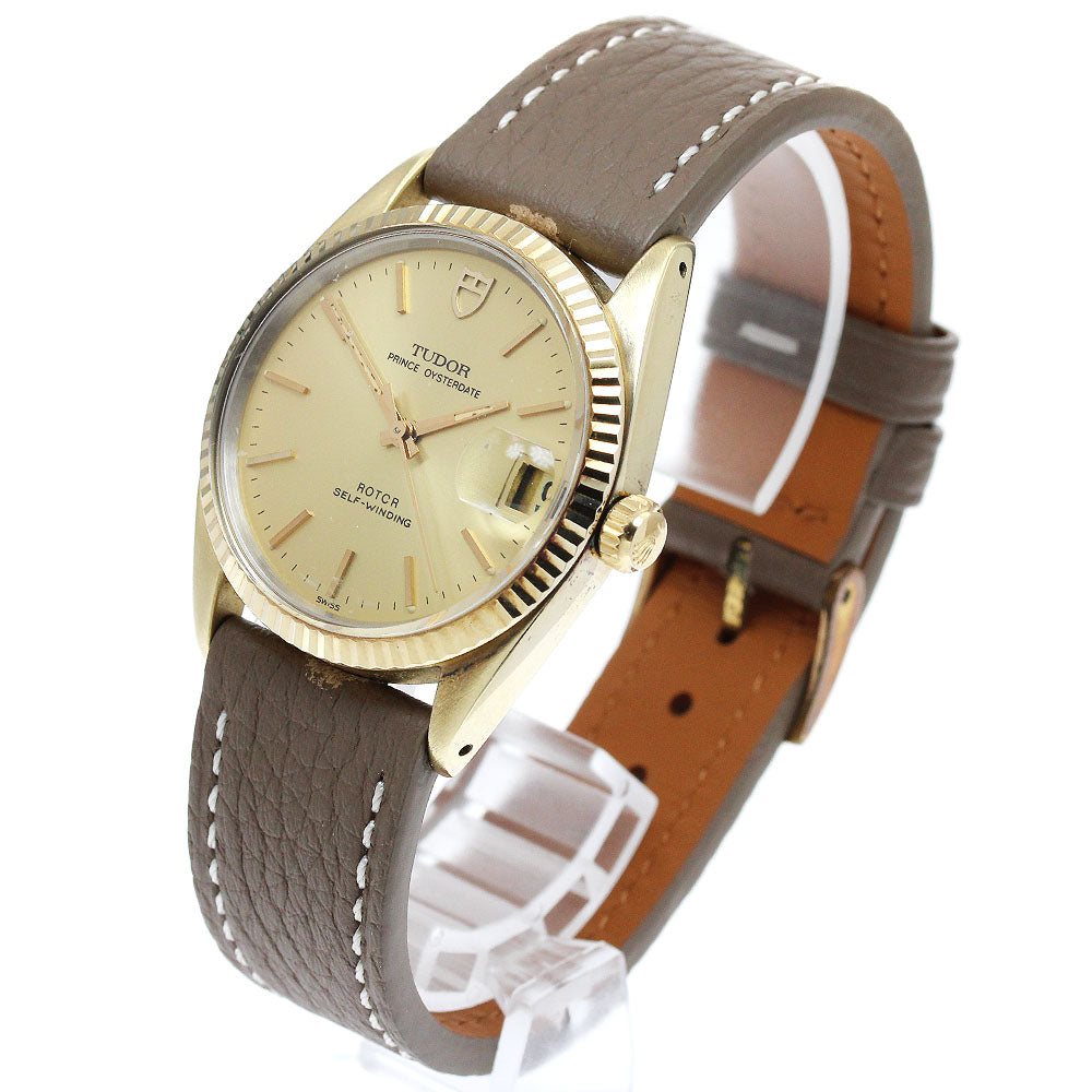 TUDOR 75205 Prince Oysterdate YG Bezel Automatic Watch (Boys' Size)