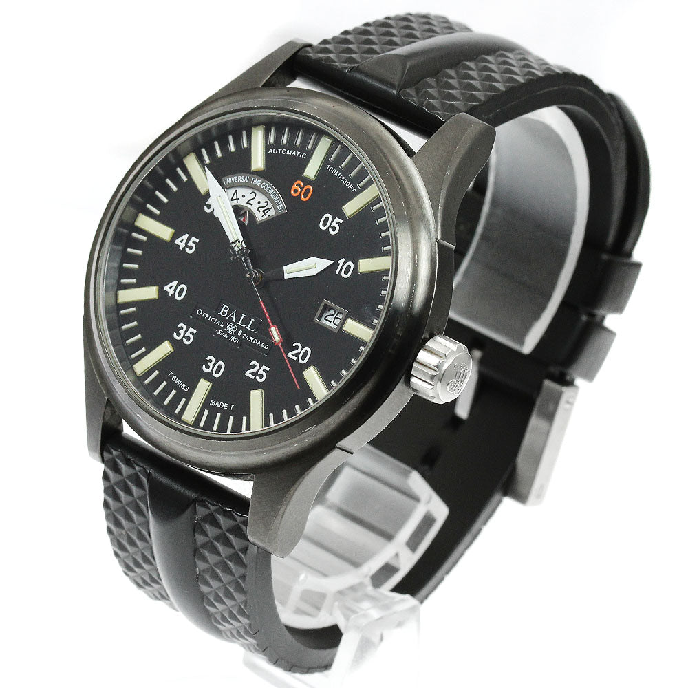 BALLWATCH NM1092C-L1B-BK Fireman Night Train Date Automatic Men's Watch